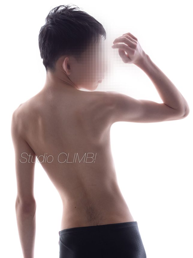 男性セミヌード撮影