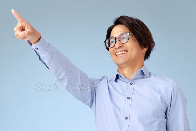 カジュアルなプロフィール写真