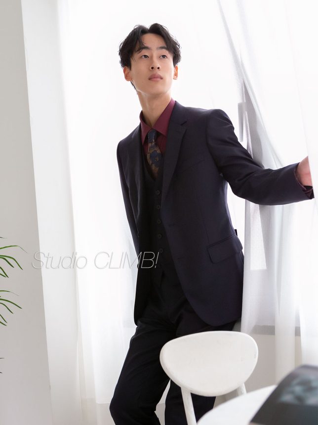 男性の記念写真