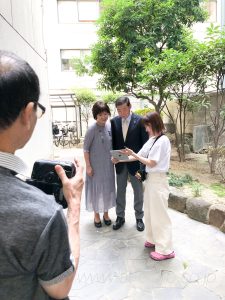 古希の記念写真撮影スタジオの様子