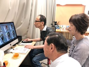 古希の記念写真撮影スタジオの様子