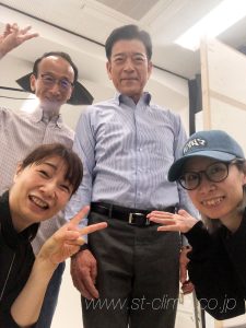 選挙ポスター用写真スタジオ撮影の様子