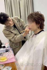 ヘアアレンジの変更