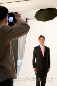 選挙ポスター用写真撮影