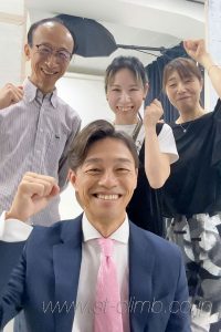 撮影後に記念写真