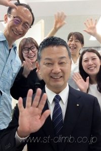 撮影の後で記念写真