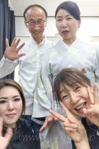 撮影後の記念写真