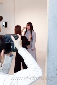撮影中に手直し