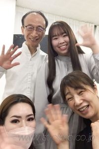 撮影後に記念写真