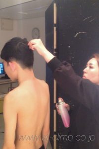 男性ヌードの撮影風景