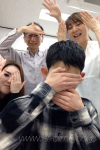 撮影後に記念写真