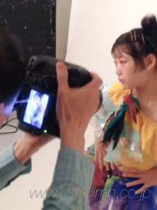 キッズモデルの撮影の様子