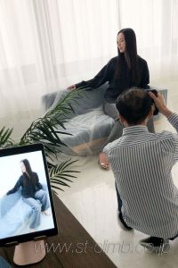 窓際での撮影