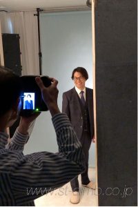 プロフィール写真の撮影風景