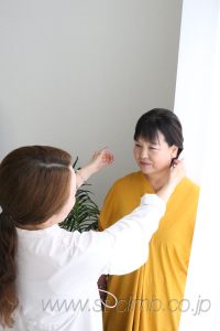 撮影直前の手直し
