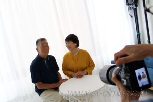 夫婦で記念撮影