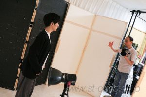 オーディション写真撮影の様子