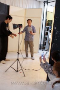 アパレル商品撮影の様子