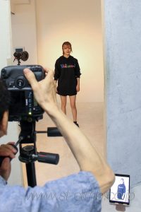 アパレルモデル撮影の様子