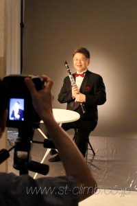 クラリネット奏者のプロフィール写真撮影