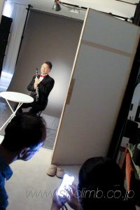 演奏家撮影風景