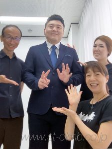 撮影後に記念写真