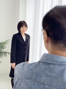ビジネス用プロフィール写真の撮影風景