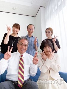 ビジネス用プロフィール写真の撮影風景
