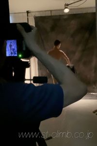 男性ヌードの撮影風景