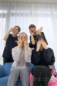 撮影後に記念写真