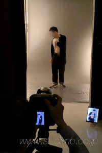 男性の腹筋撮影