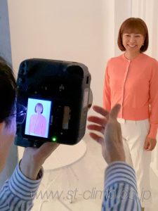 女性の撮影風景