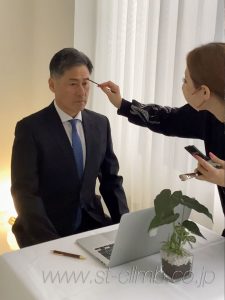 撮影前の手直し