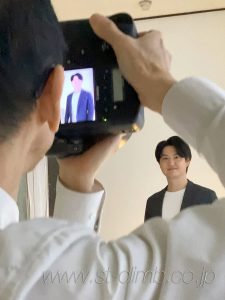 プロフィール写真の撮影風景