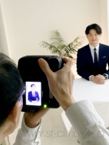ビジネスプロフィールの撮影風景