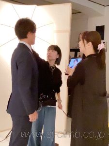 撮影中にお直し