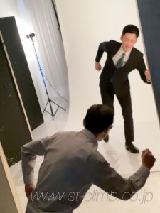 選挙活動用写真撮影風景