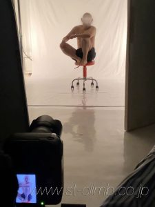 メンズヌードの撮影風景