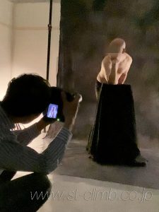 メンズヌードの撮影風景